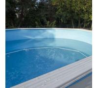 Liner uni overlap pour piscine hors-sol 7.30m x 3.70m - h 1.22m -