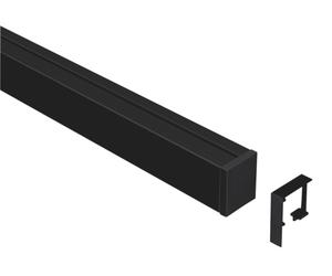 Linero MosaiQ Set de profilés L 1500 mm en noir mat / Reling profilé en aluminium / Système de rails / Kesseböhmer