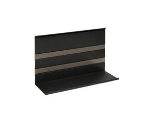 Linero MosaiQ Tablette universelle H 200 mm sans cadre noir mat / Système de rails / Kesseböhmer