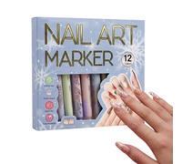 Liners colorés, pinceaux de finition métallique, dessin avec précision, marqueur de peinture durable, outil de détail avec étui portable, fournitures de beauté pour débutants et professionnels