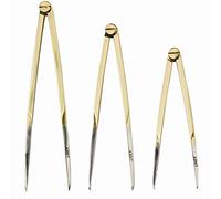 LINEX 100411016 Compas droit 83001 175 mm Tête en laiton, branche en acier, double joint