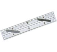 Linex A1618M Règle parallèle 450mm, rapporteur, facettes sur 4 côtés, rondelles de liège sur le dessous