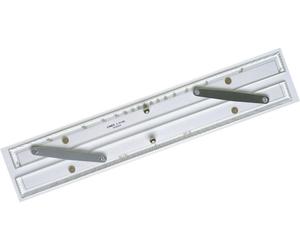 Linex A1618M Règle parallèle 450mm, rapporteur, facettes sur 4 côtés, rondelles de liège sur le dessous