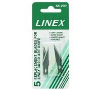 Linex CK200 Lame de rechange pour couteau d'Art-Argenté-Lot de 5