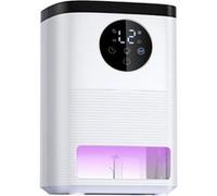 LINFE Déshumidificateur intelligent, déshumidificateur portable à semi-conducteur, petit déshumidificateur à lumière colorée, à minuterie et à faible bruit, adapté à 21-30 mètres carrés, blanc Blanc G
