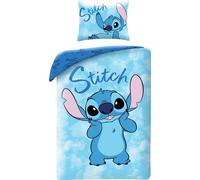 Linge de lit en coton 160x200 Lilo et Stitch Hit Youth bleu
