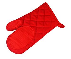 Linge Décor 1790105 Gant Cuistot Polyester/Coton/Silicone Rouge 30 x 18 cm