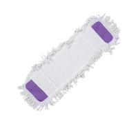 Lingette de Nettoyage en Fibres Ultra-fines pour Serpillière, Coton Blanc | Accessoire Lavable, Compatible Toutes Têtes de Balai, Capte les Poils D’animaux, pour Sols Durs