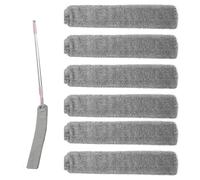 Lingette Depoussiérante | 6 Lingettes en Microfibre pour Brosses à Poussière Remplaçables - Fournitures De Nettoyage Réutilisables Et Lavables,Salon Canapé Sol Meubles sous Meubles Tapis Mur
