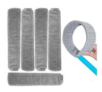Lingette Depoussiérante,6 Lingettes en Microfibre pour Brosses à Poussière Remplaçables - Outil de Nettoyage Réutilisable et Lavable pour Intérieur,pour Cuisine Salon Appartement Sol Mur sous Meubles
