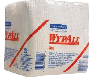 Lingettes Kimberly Clark - pliées en quatre, WYPALL X80 (KC 8388)