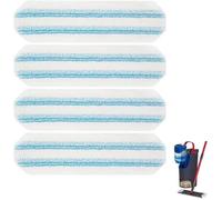 Lingettes microfibre balai plat - 4 pièces - Convient pour Vileda H2PrO, O-Cedar H2PrO, lavables Étiquette