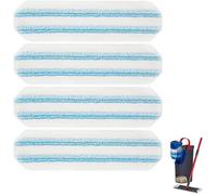 Lingettes microfibre balai plat - 4 pièces - Convient pour Vileda H2PrO O-Cedar H2PrO lavables Étiquette