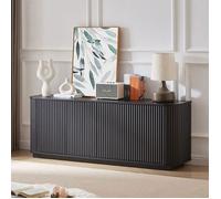 LINHOO Buffet de Rangement avec Motif Ondulé, Meuble de Salon Moderne au Design Original
