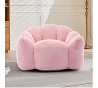 LINHOO Pouf - Poire Canapé Compact Lotus pour Adultes, Velours Doux à Poils Courts, Sans Montage, Léger et Déplaçable