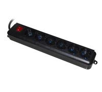 Link Accessori LKMP06N Rallonge 1,5 m 6 sorties CA Intérieur Noir