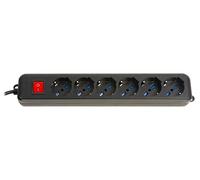 Link Accessori LKMP06N Rallonge 1,5 m 6 sorties CA Intérieur Noir