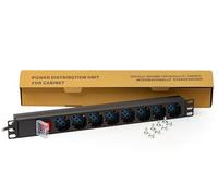 Link lk10051 multiprise pour Rack 19 8 Prises universelles avec Interrupteur fiche Italienne 16 A