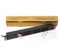 Link LK10052 Multiprise, 9 Prises Femelles IEC C13, pour Rack de 19”