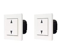 Link2Home Lot de 2 interrupteurs de volet roulant intelligents avec cadre, commande par application / Alexa / Google Assistant.