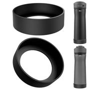 Linkidea Lot de 2 protège-bouteilles compatibles avec les modèles Contigo Jackson Chill 2.0 et Ashland Chill (20 oz/24 oz), en silicone antidérapant (Noir)