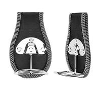 Linkidea Lot de 2 supports de ceinture en acier robuste pour marteau, hache ou clé (noir)