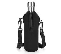 Linkidea Porte-bouteille en néoprène avec sangle compatible avec les bouteilles S ORIGINAL, Koodee et MIRA (50 cl), sac isotherme en bandoulière, noir