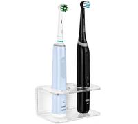 Linkidea Support Mural pour Brosse à Dents électrique en Acrylique pour Salle de Bain, Organisateur de Brosse à Dents Autocollant, Compatible avec la série Oral-B IO, Philip Sonicare 4100