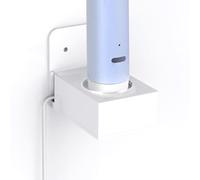 Linkidea Support Mural pour Chargeur Brosse à Dents électrique, Support Brosse à Dents en Acrylique Autocollant pour Salle Bain, Compatible avec Oral-B IO Series 7/8/9/10 (Assiette de Service Ovale)