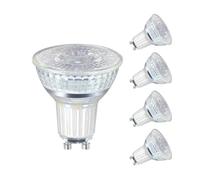 Linkind Ampoule GU10 LED, 2.4w équivalent à 35W Halogène, 2700K Blanc Chaud 230 Lm, Ampoules Spot LED GU10 en Verre, 36° Angle de faisceau étroit, Lot de 5