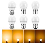 Linkind Ampoule LED à baïonnette B22 Dimmable, 5W équivalent 40W Incandescente, Blanc Chaud 2700K 470lm, Ampoule G45/P45 Mini Globe Culot Bayonet B22, Lot de 6
