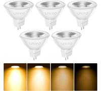 Linkind Ampoule LED Dimmable GU5.3 MR16, 5W Equivalent à 50W Lampe Traditionnelle, Blanc Chaud 2700K, 520LM, Angle du Faisceau 36°, Ampoules LED Spot 12V, Dimmable, Lot de 5