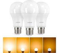 Linkind Ampoule Led E27 Dimmable, 13W Équivalent 100W, Blanc Chaud 2700K, 1521lm, Ampoule Edison A60 Gros Culot à Vis, Lampe Intensité Variable 220-240v, Lot de 3