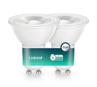Linkind Ampoule LED GU10 ultra-efficiente, 2W=50W, 4000K Blanc Neutre, Ampoule GU10 Spot 360Lm, Angle de faisceau étroit de 36°, ampoule LED GU10 2 pièces