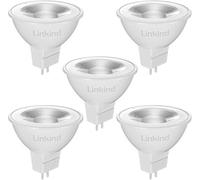 Linkind Ampoules LED GU5.3 12v MR16, 5W= 50W Ampoule à Incandescence, Blanc Froid 5000K, 520LM, 36° Angle, Ampoules LED Spot 12V, Non Dimmable, Lot de 5