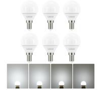 Linkind LED Ampoule Dimmable E14, Blanc Froid 5000K, 4.5W Équivalent 40W, 500lm, Ampoule Ronde P45 Petit Culot à Vis, Lot de 6