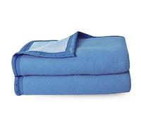 Linnea Couverture Pure Laine Vierge Woolmark 500g/m² Volta 180x240 cm Bleu Azur