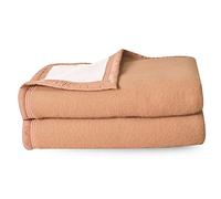 Linnea Couverture Pure Laine Vierge Woolmark 500g/m² Volta 180x240 cm Marron Sable