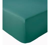 Linnea Drap Housse 160x200 cm Bonnet 40 cm Percale Passion Percale Emeraude