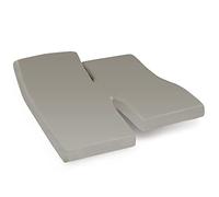 Linnea Drap Housse Relaxation uni 2x80x200 cm 100% Coton Alto Chamois TPR Tête et Pied relevable