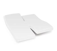 Linnea Drap Housse Relaxation uni 2x80x210 cm 100% Coton Alto Blanc TPR Tête et Pied relevable