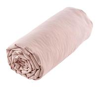 Linnea Drap Housse uni 140x190 cm Mila 100% Polyester Micro lavée Rose poudré