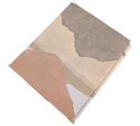 Linnea Drap Plat 240x310 cm Percale de Coton Land Craie Multicolore