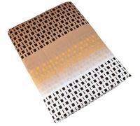 Linnea Drap Plat imprimé 280x310 cm 100% Coton Niagara Marron Châtaigne