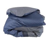 Linnea Housse de couette satin de coton Enzo - Bleu