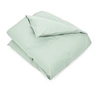 Linnea Housse de Couette uni 140x200 cm 100% Coton Alto Vert Fleur d'amandier