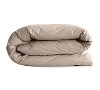 Linnea Housse de Couette uni 280x240 cm Percale de Coton MANOIR Beige Lin