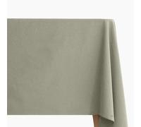 Linnea Nappe rectangulaire classique en lin et coton - Vert laurier