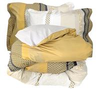 Linnea Parure de lit 240x220 cm 50x70 cm Percale Marlow Miel 3 pièces