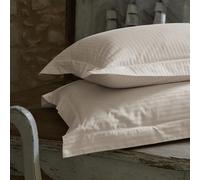 Linnea Parure de lit 240x220 cm Set 50x70 Satin Concerto Rayures Beige Lin